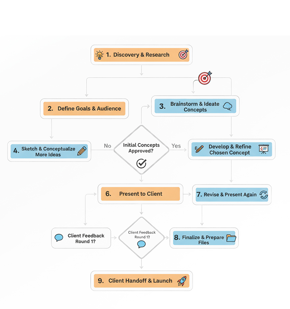 Logo Design Process Chart